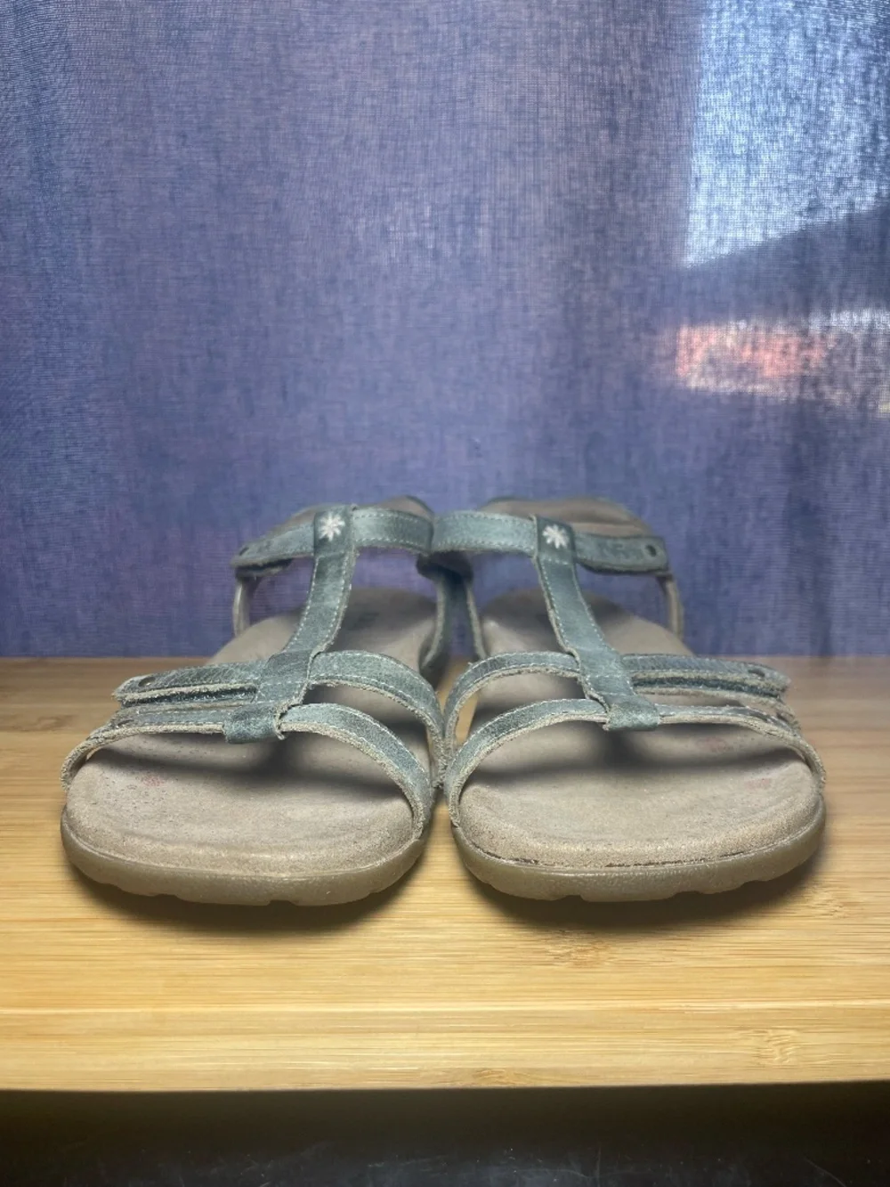 Taos Trophy Green Leather Gladiator Sandals Shoes Sz 8 EU 39 Tro-12020 NICE!
